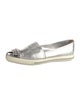 Miu Miu Leather Crystal Embellishments Flats