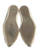 Miu Miu Leather Crystal Embellishments Flats