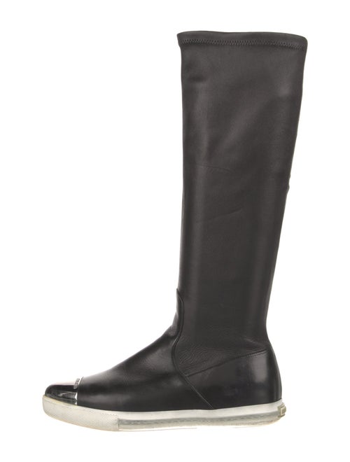 Miu Miu Leather Riding Boots