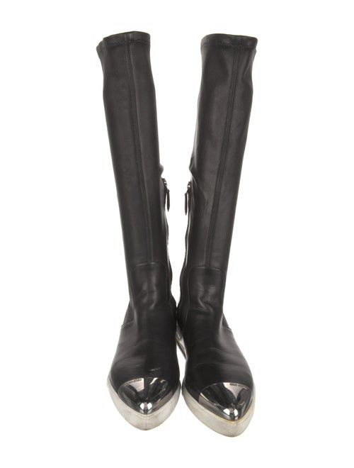Miu Miu Leather Riding Boots