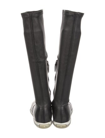 Miu Miu Leather Riding Boots