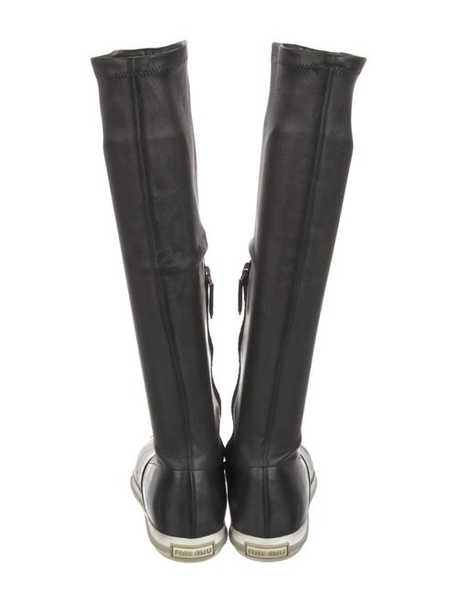 Miu Miu Leather Riding Boots
