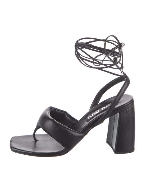 Miu Miu Leather Gladiator Sandals