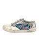 Miu Miu Glitter Colorblock Pattern Sneakers