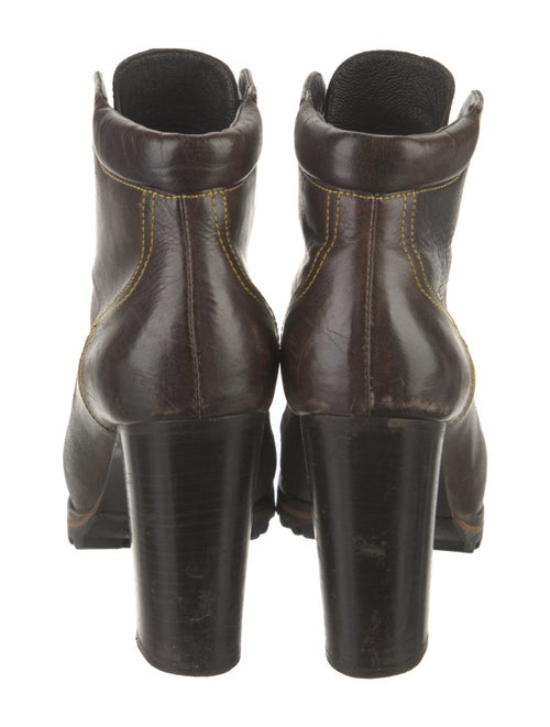 Miu Miu Leather Lace-Up Boots