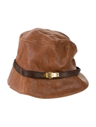 Miu Miu Leather Bucket Hat