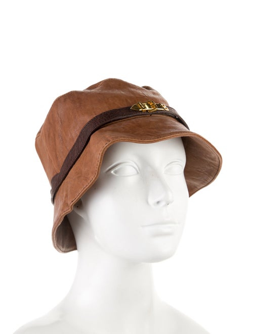 Miu Miu Leather Bucket Hat