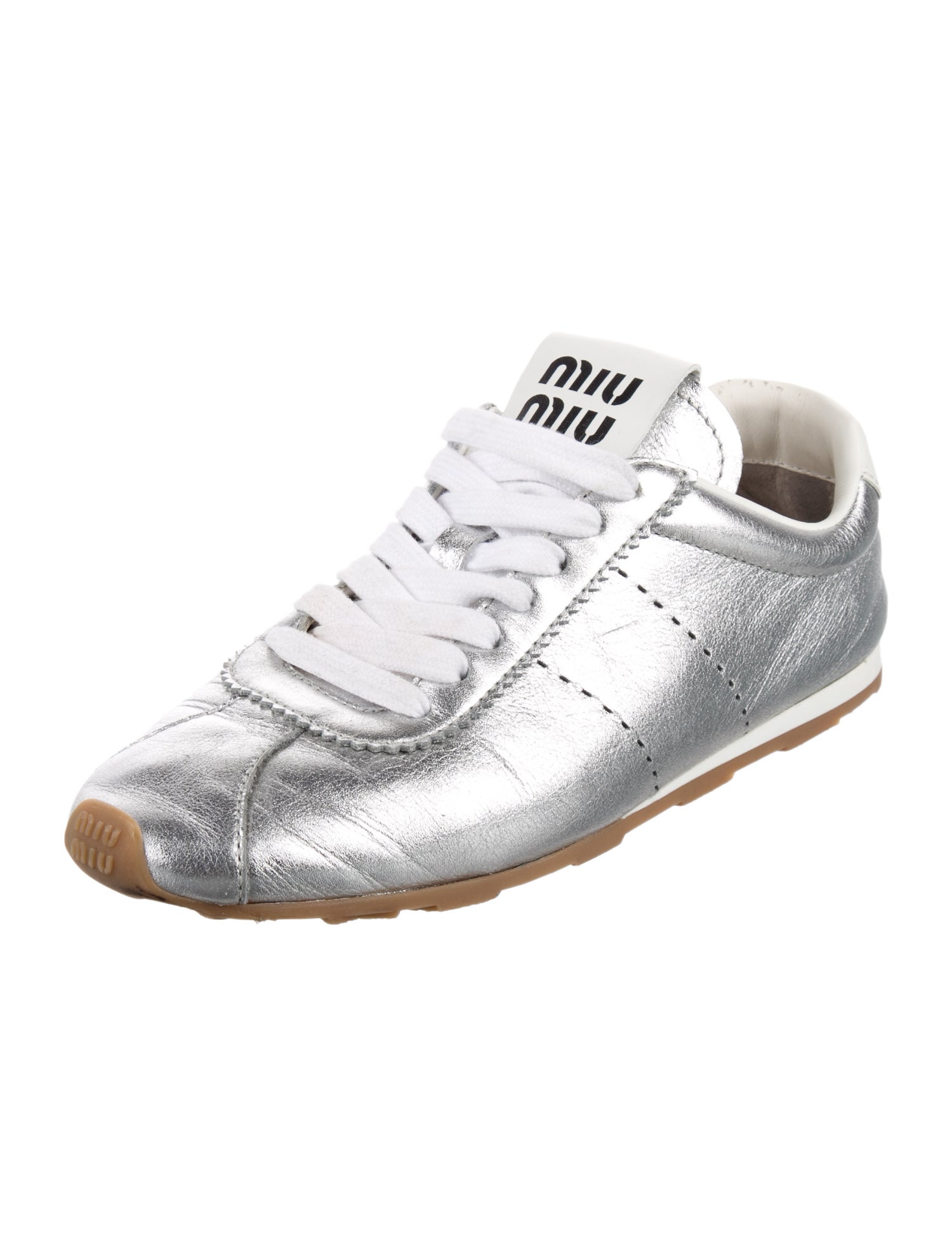 Miu Miu Leather Sneakers