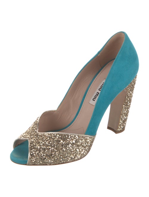 Miu Miu Suede Printed Pumps