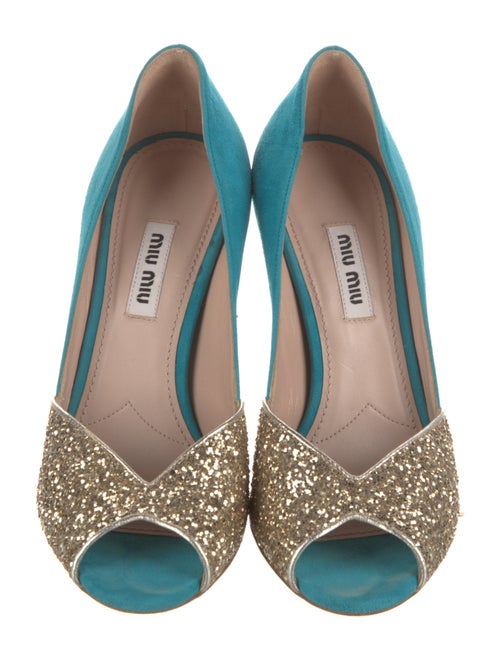 Miu Miu Suede Printed Pumps