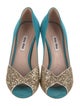 Miu Miu Suede Printed Pumps