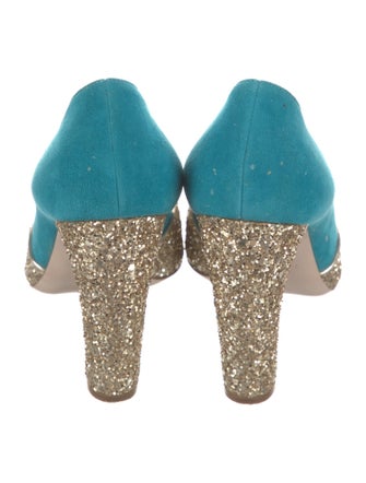 Miu Miu Suede Printed Pumps