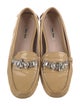 Miu Miu Patent Leather Crystal Embellishments Loafers