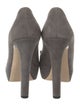 Miu Miu Suede Bow Accents Pumps