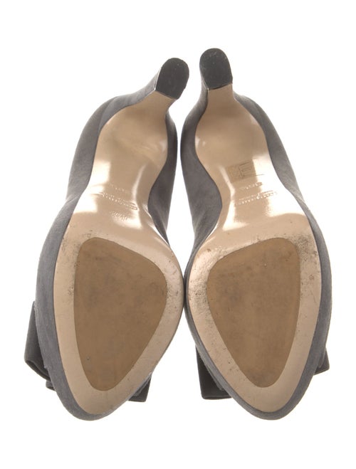 Miu Miu Suede Bow Accents Pumps