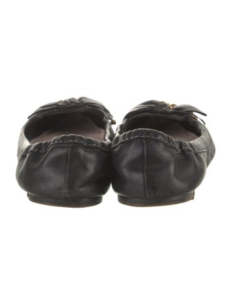 Miu Miu Leather Colorblock Pattern Ballet Flats