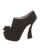 Miu Miu Suede Bow Accents Pumps