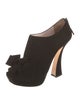 Miu Miu Suede Bow Accents Pumps