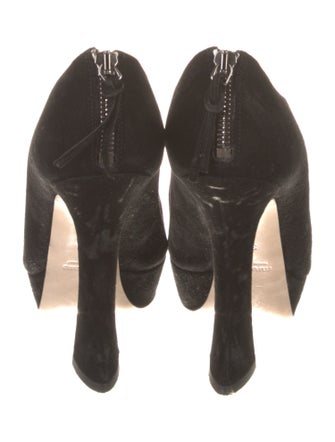 Miu Miu Suede Bow Accents Pumps