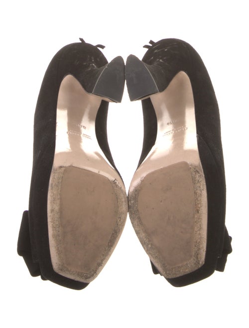 Miu Miu Suede Bow Accents Pumps