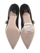 Miu Miu Faux Pearl Accents Patent Leather Pumps