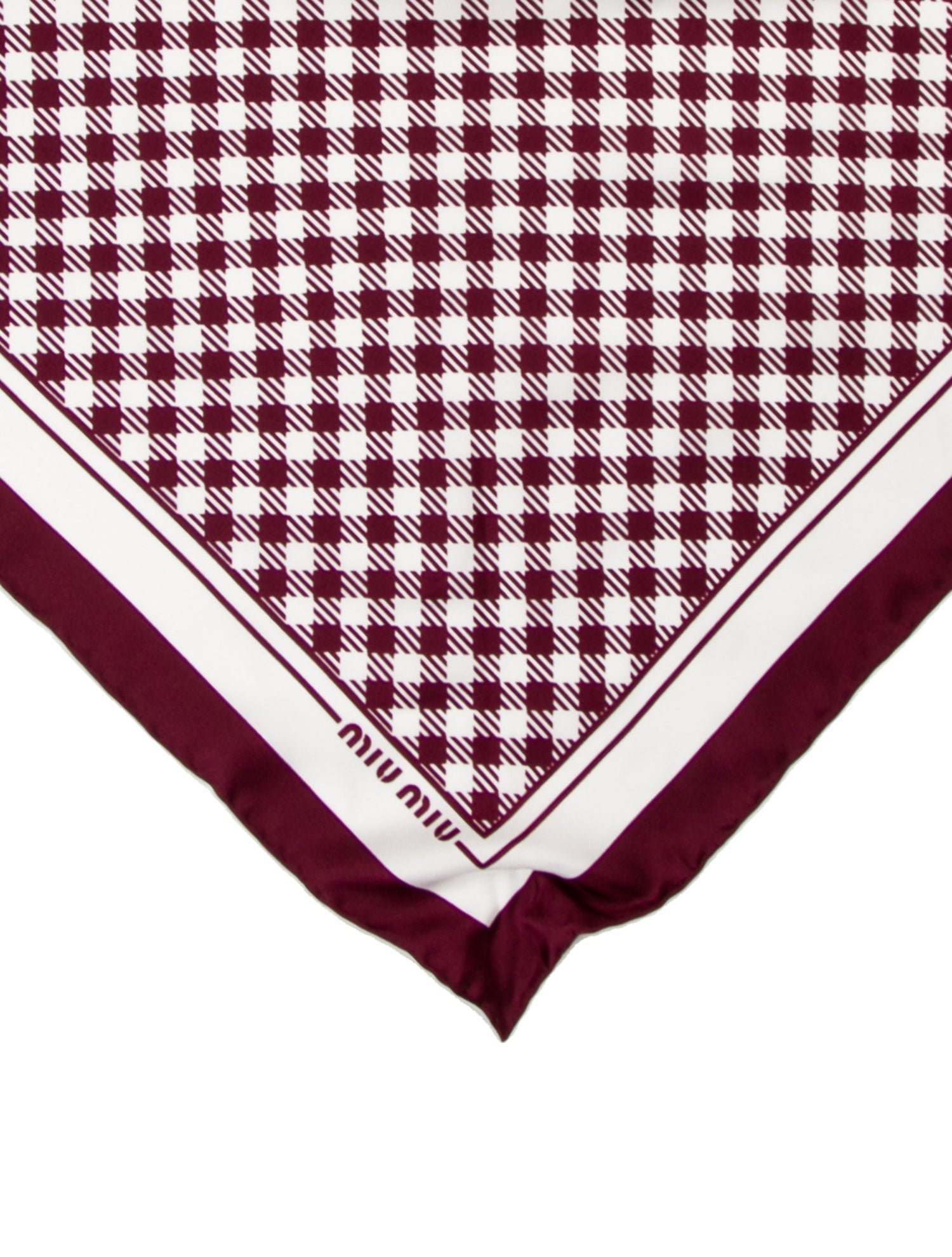 Miu Miu Silk Printed Scarf