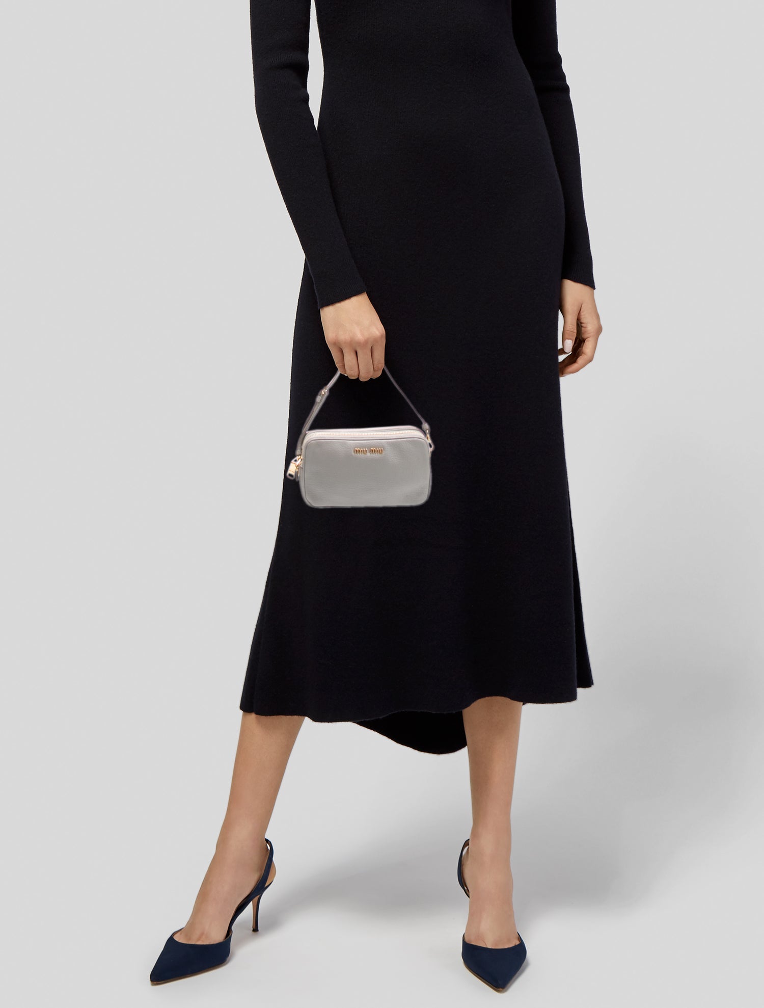 Miu Miu Goat Leather Shoulder Bag