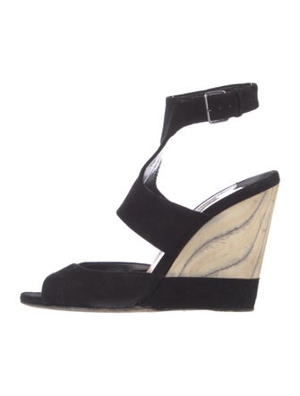 Miu Miu Suede Colorblock Pattern Espadrilles