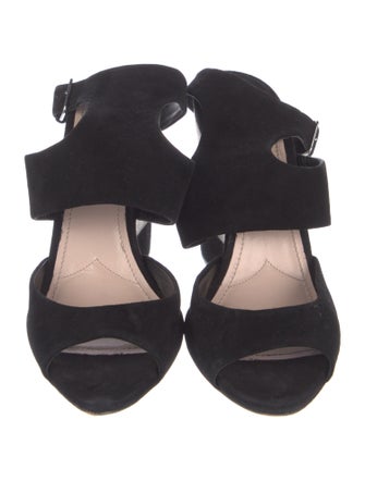 Miu Miu Suede Colorblock Pattern Espadrilles