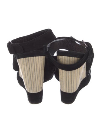 Miu Miu Suede Colorblock Pattern Espadrilles