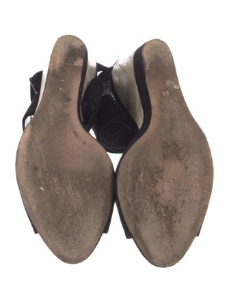 Miu Miu Suede Colorblock Pattern Espadrilles