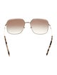 Miu Miu Square Gradient Sunglasses