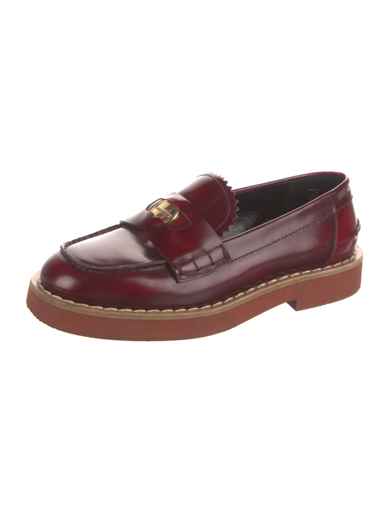 Miu Miu Leather Loafers