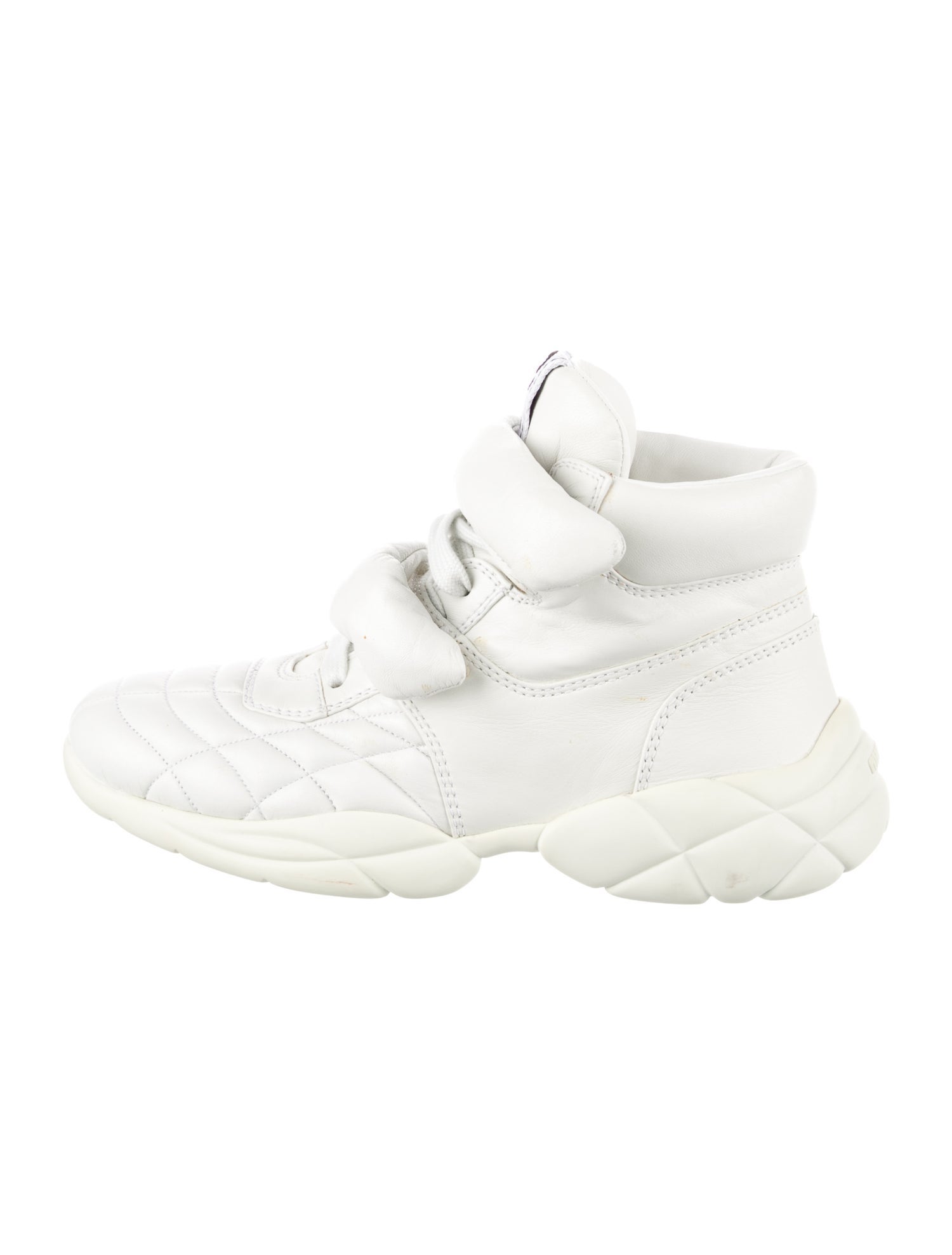 Miu Miu Leather Chunky Sneakers