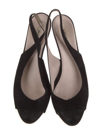 Miu Miu Suede Slingback Sandals