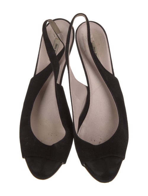 Miu Miu Suede Slingback Sandals