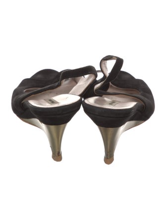 Miu Miu Suede Slingback Sandals