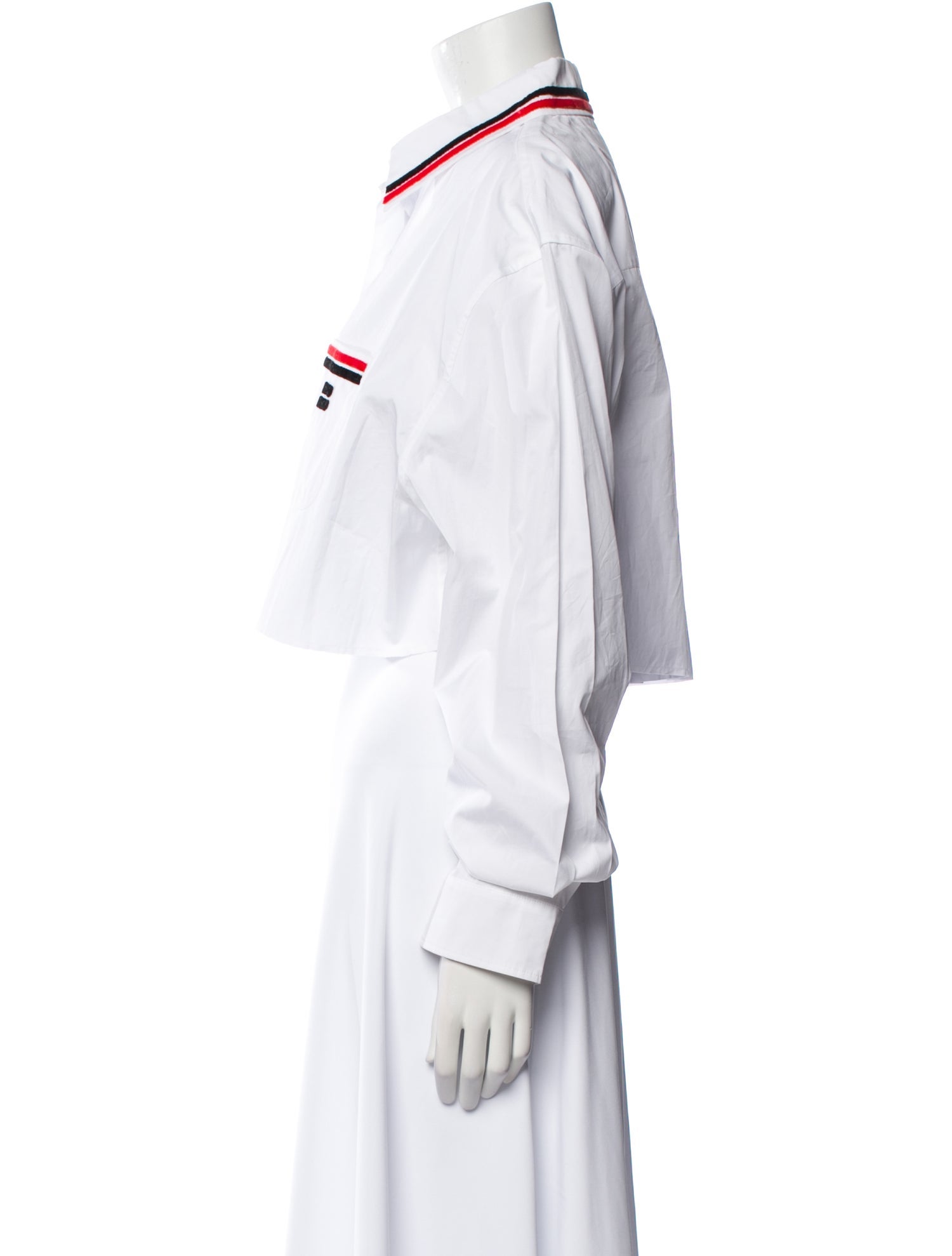 Miu Miu 2022 Long Sleeve Crop Top