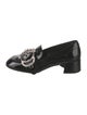 Miu Miu Patent Leather Crystal Embellishments Pumps