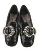 Miu Miu Patent Leather Crystal Embellishments Pumps