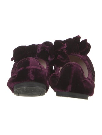 Miu Miu Velvet Printed Ballet Flats