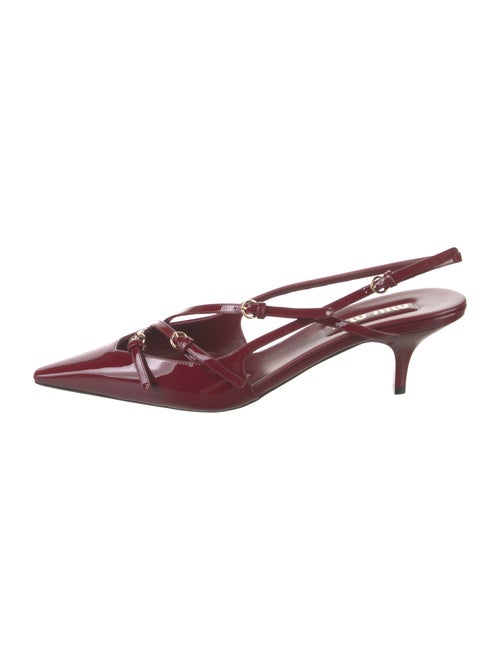 Miu Miu Patent Leather Slingback Pumps