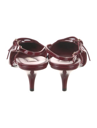 Miu Miu Patent Leather Slingback Pumps