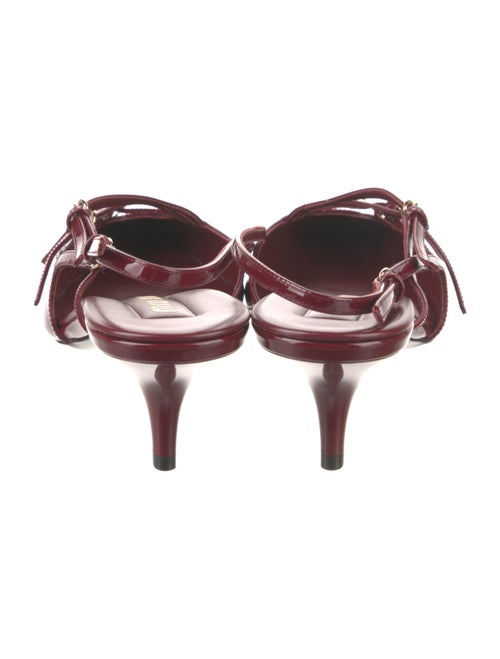 Miu Miu Patent Leather Slingback Pumps