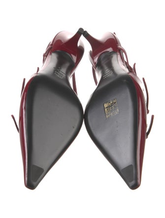 Miu Miu Patent Leather Slingback Pumps
