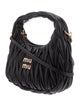 Miu Miu Calfskin Matelassé Wander w/ Strap Small