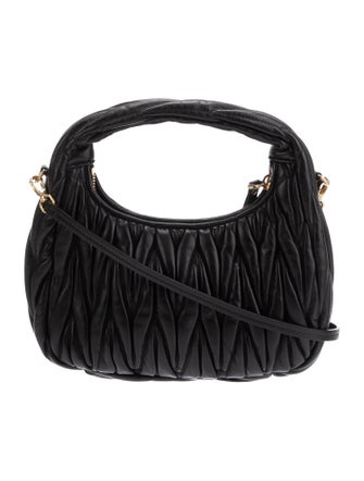 Miu Miu Calfskin Matelassé Wander w/ Strap Small