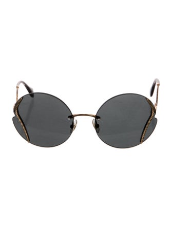 Miu Miu Round Tinted Sunglasses