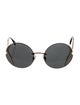 Miu Miu Round Tinted Sunglasses