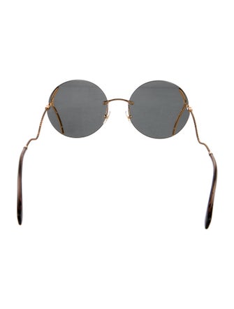 Miu Miu Round Tinted Sunglasses